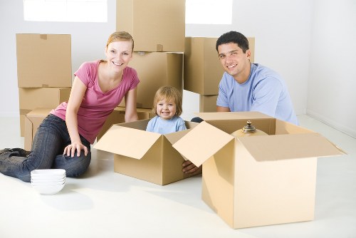 Removal van and moving team serving homes in Ham