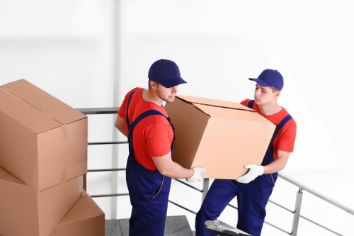 Removal van ready for a local move in Ham