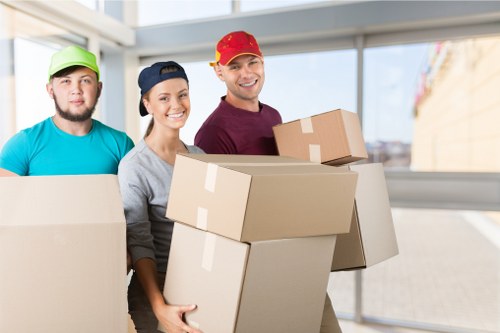 Removal team helping with a home move in Ham