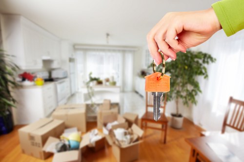 Removal team preparing a local home move in Ham