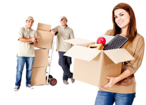 Removal vehicle loading household furniture for a Ham property