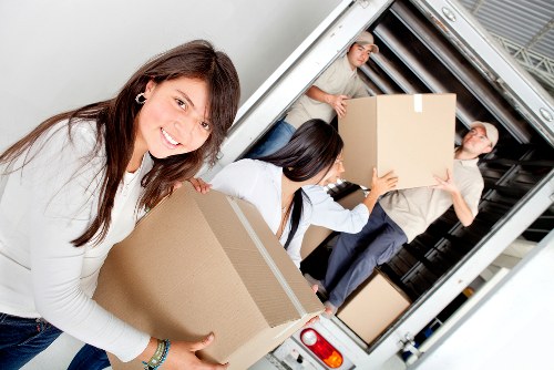 Household furniture being moved with care in Ham