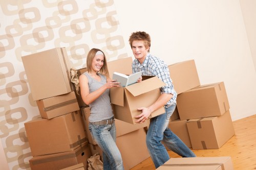 Family preparing for a move with house movers in Ham